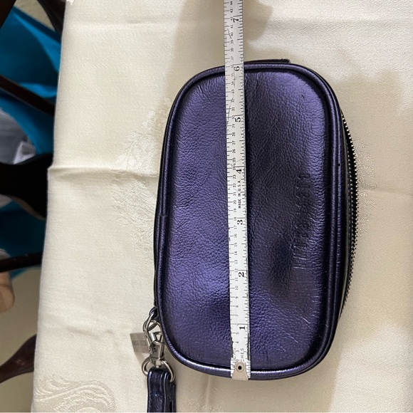 BOBBI BROWN mini wristlet dark blue pouch and white beaded coin porch. - Picture 4 of 16